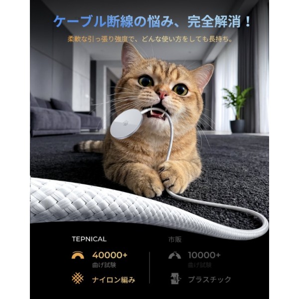 TEPNICAL 充電器 【2026新登場モデル/WPC Qi2.2認証取得/25W 急速充電】マグネット式 ワイヤレス充電器 4.9mm極薄設計 過熱安全保護 対応iPhone17/16シリーズ(iOS 26バージョン以降) 短絡保護機能付き Type-C接続 旅行 自宅 オフィス用